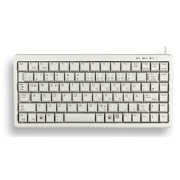 CHERRY G84-4100 tastatur Universel USB + PS/2 QWERTY UK engelsk Grå