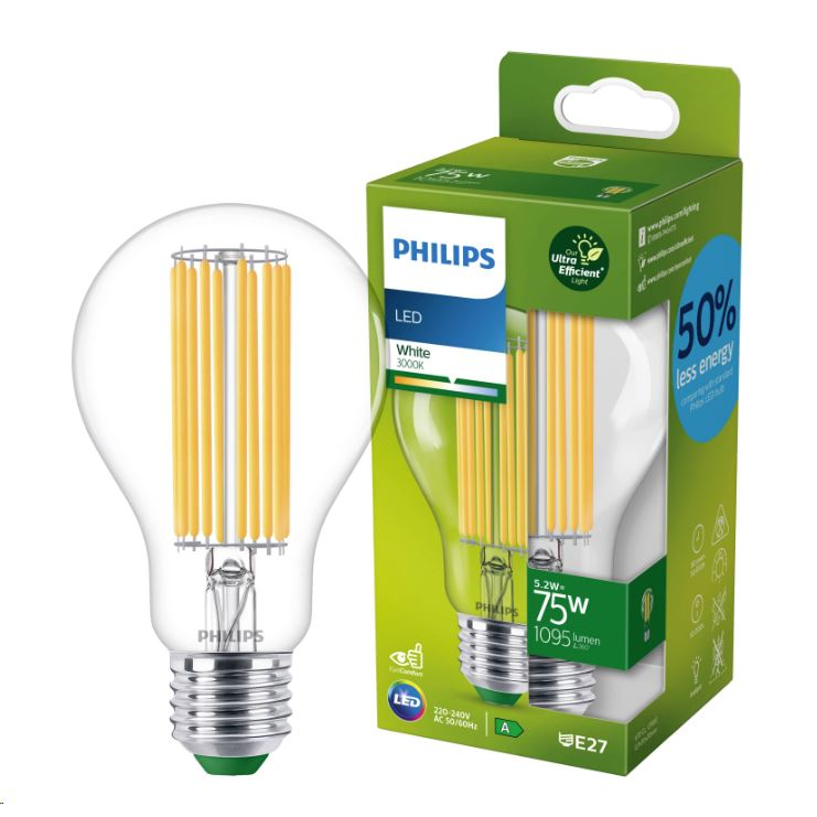 Philips 8719514435674 LED lámpa 5,2 W E27 A (8719514435674)