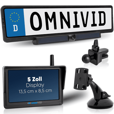 OmniVID Solar5 Kabelloses Solar-Rückfahrvideosystem