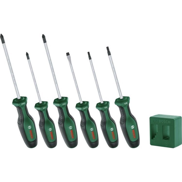 Juego De Destornilladores De Alto Rendimiento - 6 Piezas + Magnetizador - Bosch - 1600a02w7l
