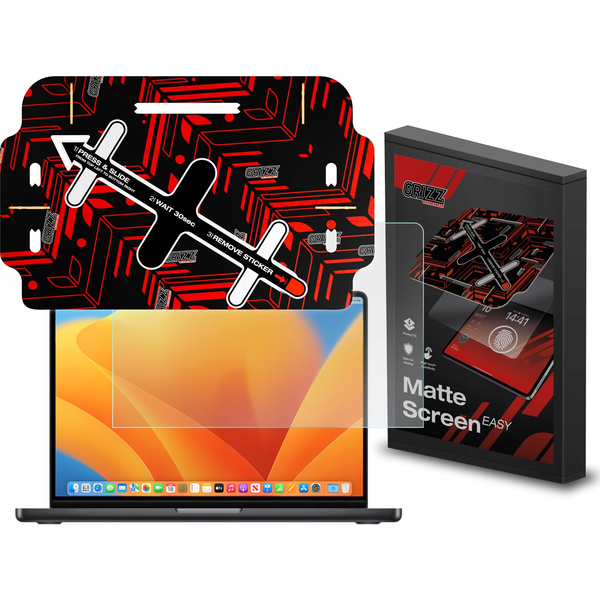Filtr GrizzGlass Folia matowa GrizzGlass MatteScreen Easy do Apple MacBook Pro 14" 2023