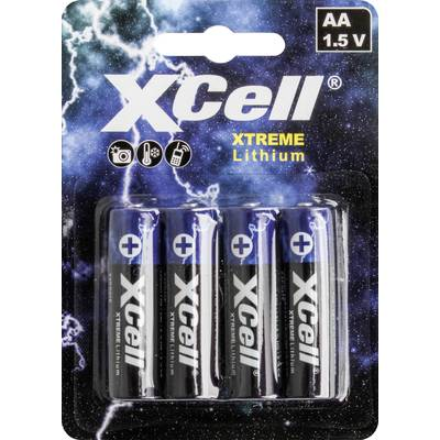 XCell XTREME FR6/L91 Ceruzaelem Lítium 1.5 V 4 db (145873) (145873)