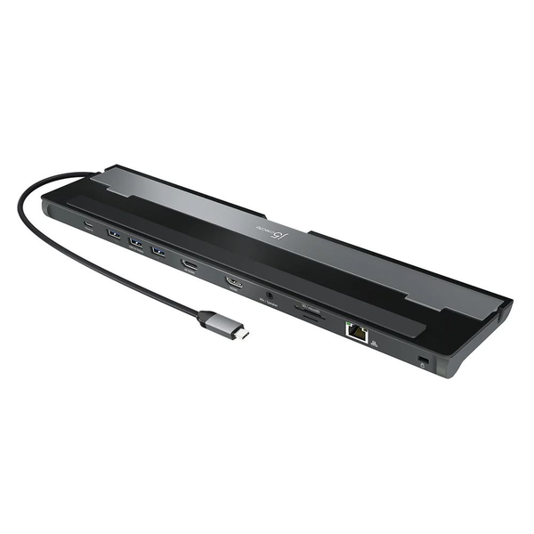 j5create JCD542 USB 3.2 Gen 1 (3.1 Gen 1) Type-C Zwart, Grijs