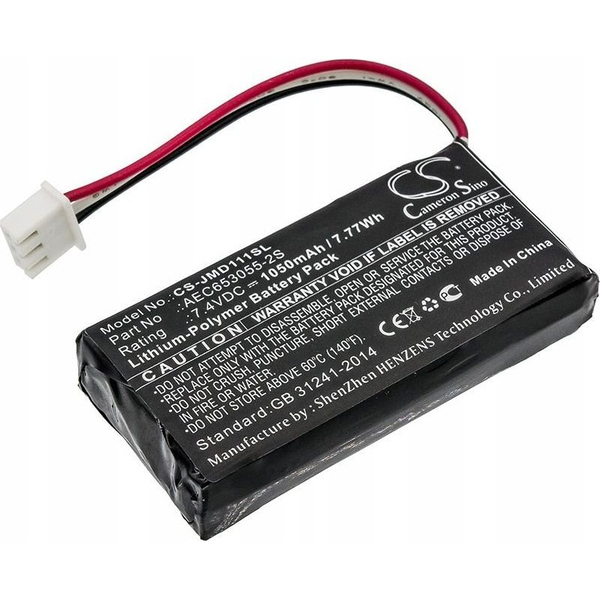 Cameron Sino Li-Polymer Akku 7.4v/1050 mAh, JBL Aec653055-2s Kompatibilis