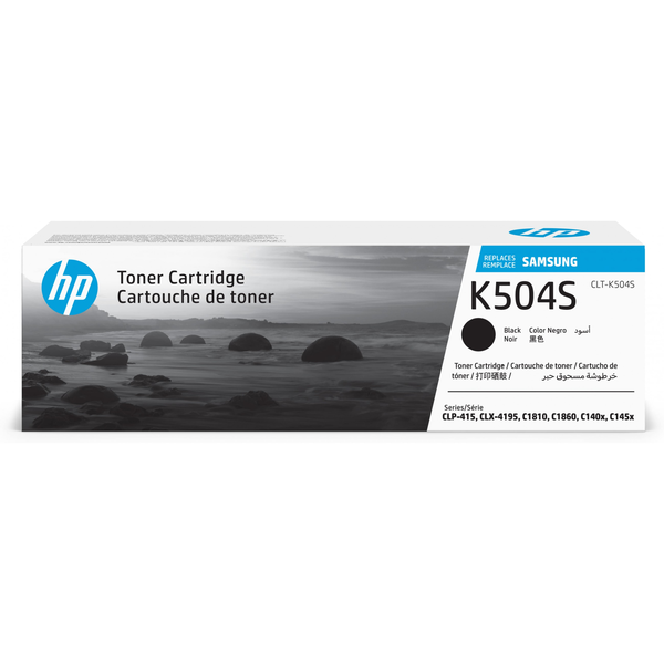 Samsung CLT-K504S Black Original Toner Cartridge tonerpatron 1 stk