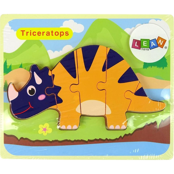 Fa Kirakós Dinoszauruszok Triceratops Ankylosaurus Narancs 10343