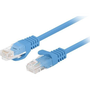 Lanberg PCU6-20CC F/UTP Cat6 RJ45 Patch kábel 0.25m - Kék 10-es csomag