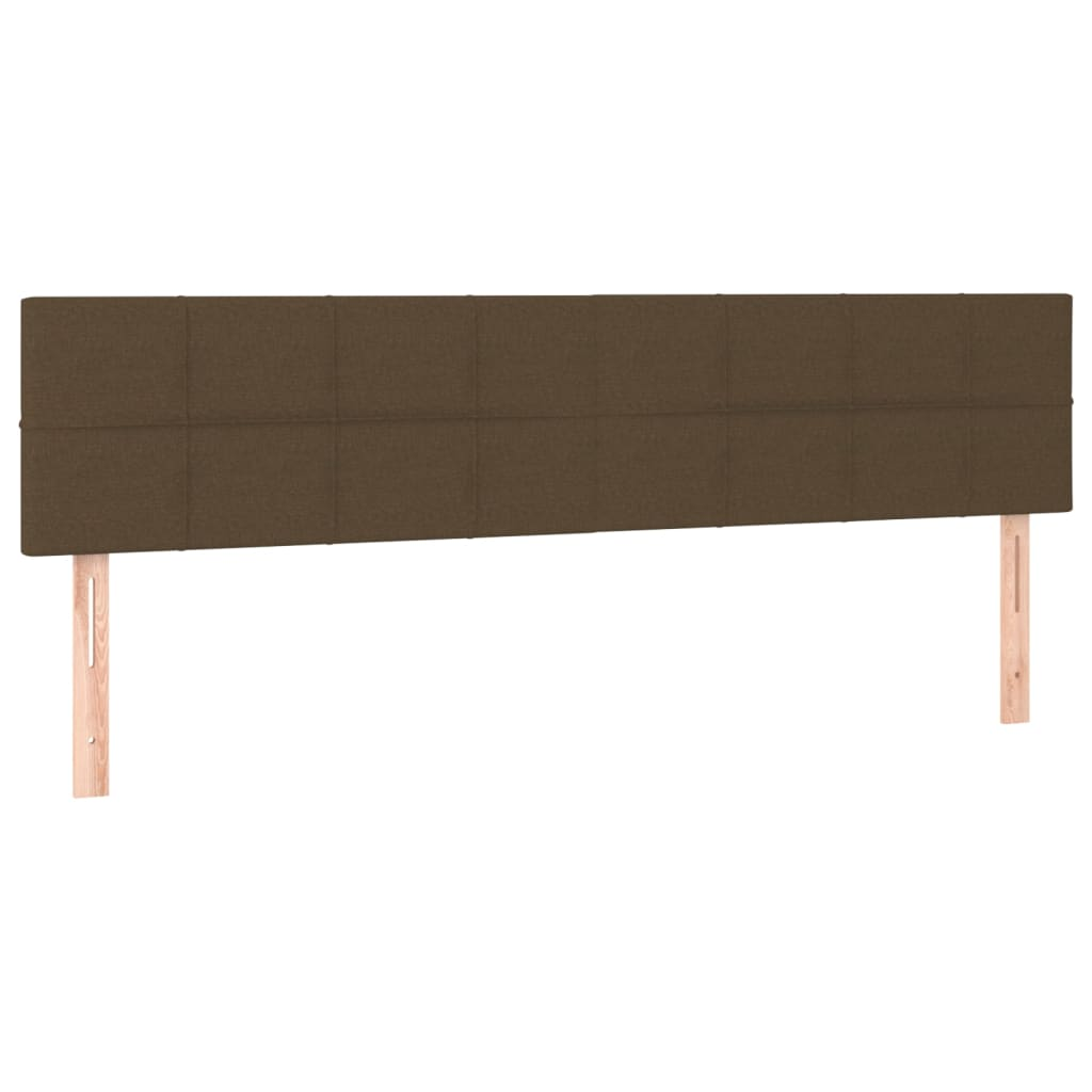 2 db sötétbarna szövet fejtámla 80 x 5 x 78/88 cm (346063)