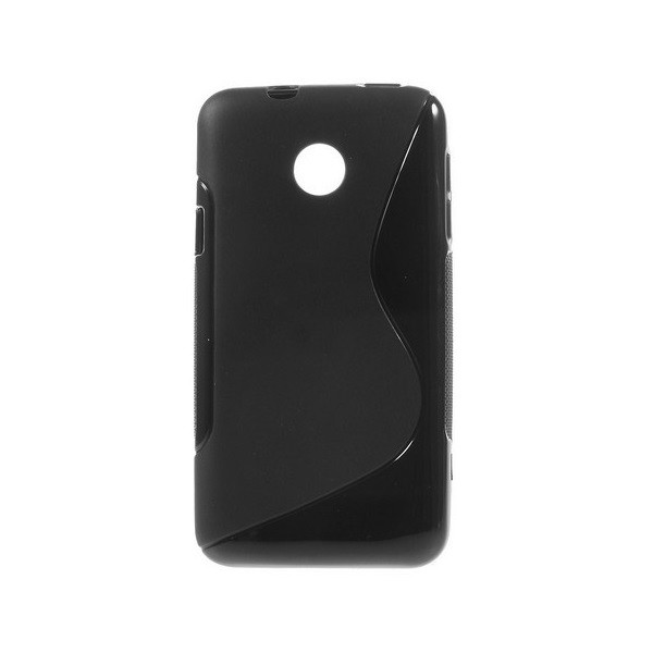 Szilikon telefonvédő (S-line) FEKETE [Huawei Ascend Y330] (5996457455560)