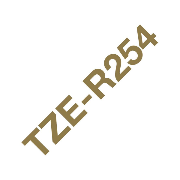 Brother TZE-R254 páska na tvorbu štítkov Zlatá na bielej