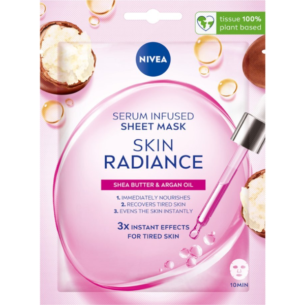 Nivea Skin Radiance Szérummal Átitatott Fátyolmaszk 1 db (9005800374154)
