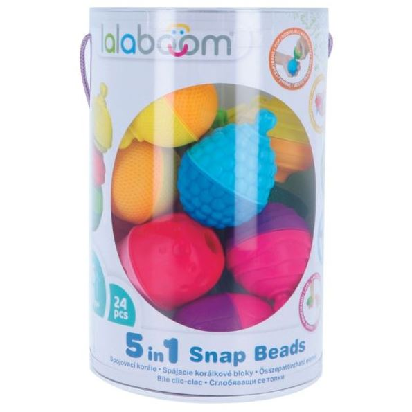 Trefl Lalaboom: Montessori bébi fejlesztőjáték színes gyümölcsök 24 részes (61868) (T61868)