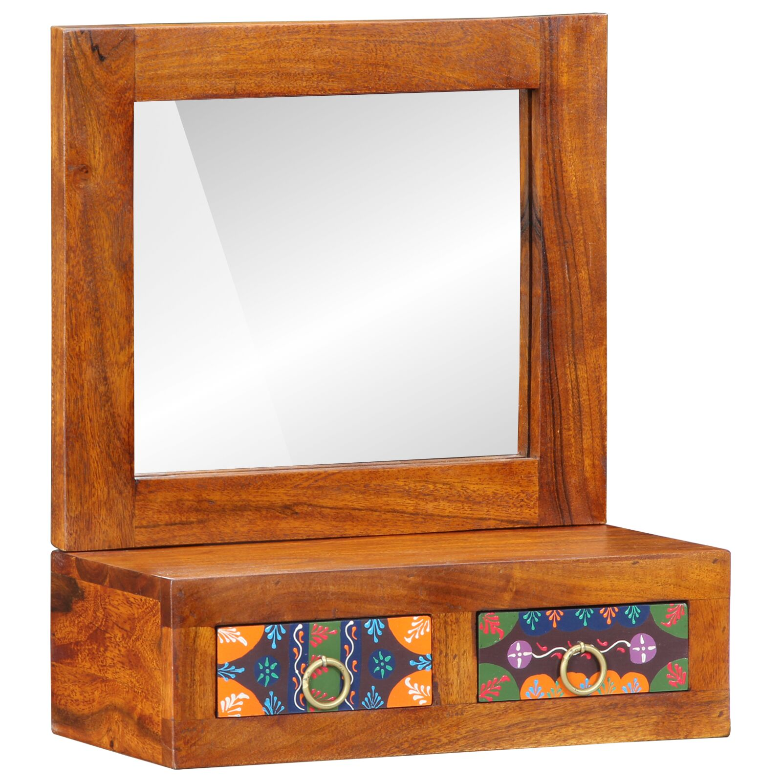 Fali Szekrény 40x20x50 cm Tömör Akác (4016523)