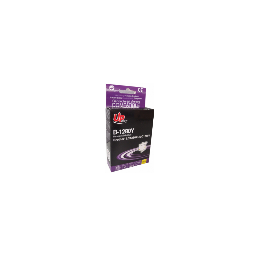 UPrint (Brother LC1280XL) Tintapatron - Sárga (B-1280Y-UP)