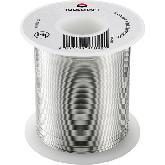 TOOLCRAFT Forrasztóón, ólommentes Tekercs Sn99,3Cu0,7 ROL1 100 g 0.5 mm (TO-6481257) (TO-6481257)