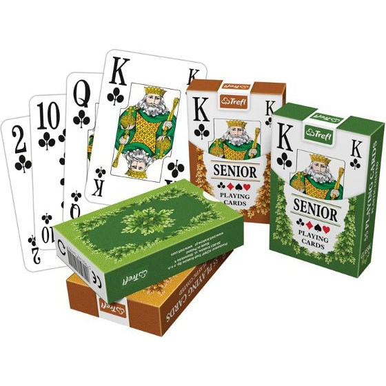 Senior nagy indexes francia kártya 55 lapos - Trefl (K14917)