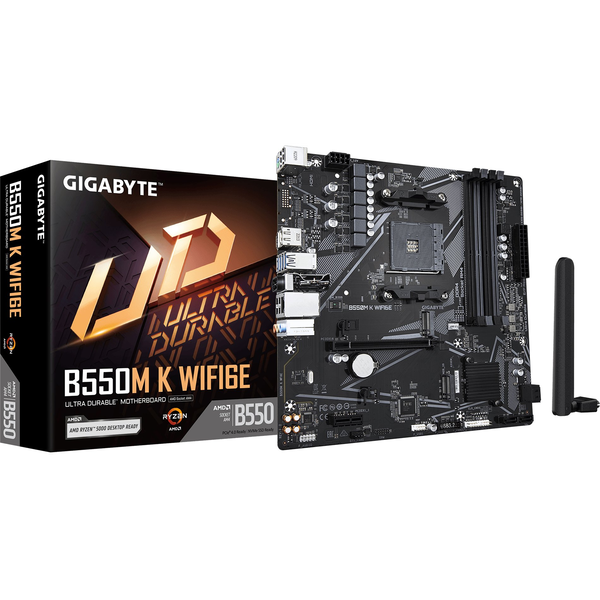 GIGABYTE B550M K WIFI6E AMD B550 Socket AM4 micro ATX