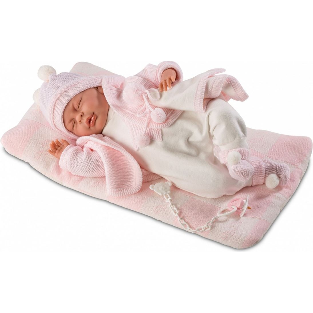 Llorens: Mimi újszülött 40cm-es síró kislány baba ággyal (GXP-615020)