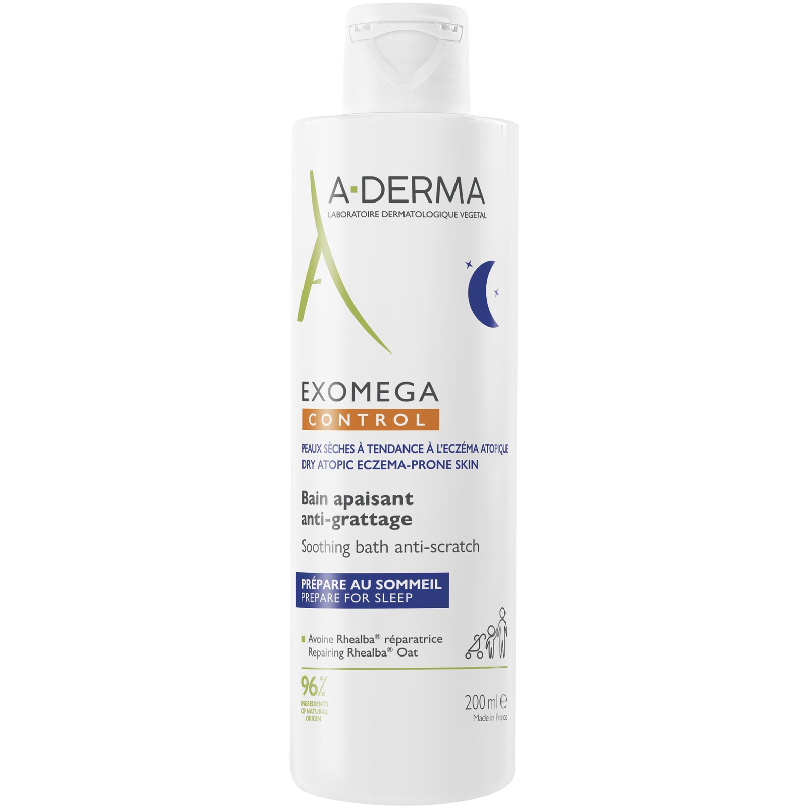A-DERMA Exomega Control Soothing Bath Anti-Scratch 200 ml (5289989)