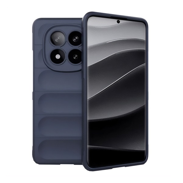 Szilikon telefonvédő (ütésállóság, kameravédő, 3D) SÖTÉTKÉK Xiaomi Redmi Note 14 Pro Plus 5G "Gigapack csomagolás" (GP-166736)