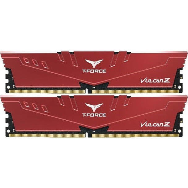 Памет 16GB (2x8GB) DDR4, 3200MHz, Team Group T-Force Vulcan Z TLZRD416G3200HC16CDC01, 1.35V, червени