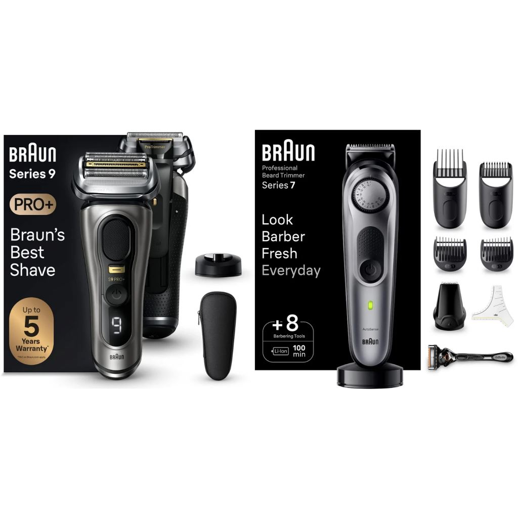 Braun Series 9 Pro+ borotva + Braun Series 7 BT7420 trimmer (BRAhst30ss) (BRAhst30ss)