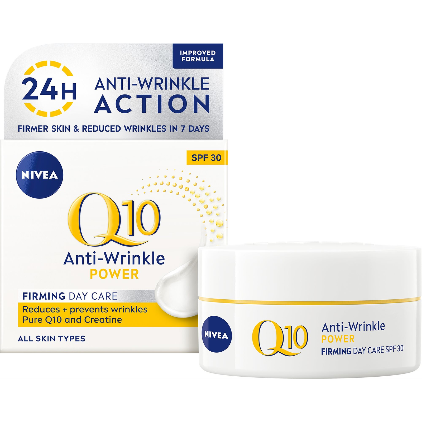 NIVEA Q10 Power Anti-Wrinkle + Firming SPF30 nappali krém 50 ml (9005800302997)