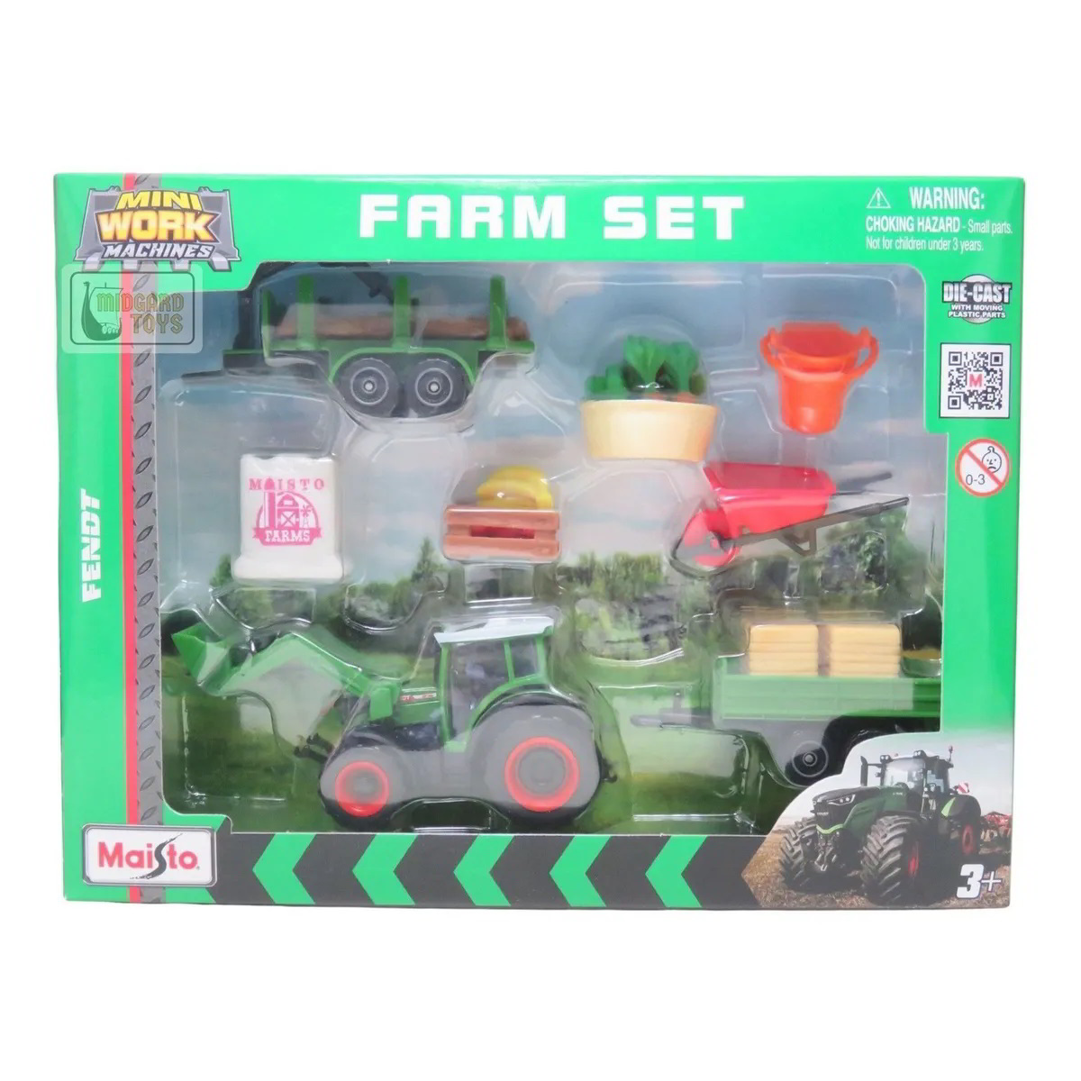 Maisto Fendt Farm mukagépek műanyag modell készlet (1:64) (512564)