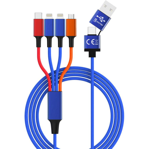 smrter Hydra ELITE 6in1 Nylon-Ladekabel Typ Lightning, multi retail