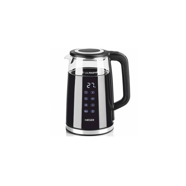 Hervidora Eléctrica Digital Haeger Digiglass - 1.7l, 2200w