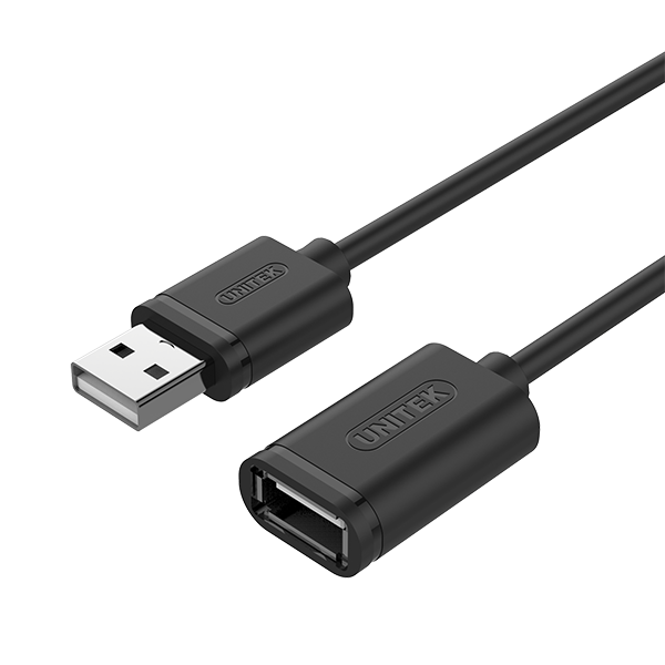 Unitek Y-C417GBK USB 2.0 Hosszabító kábel 3,0m Fekete (Y-C417GBK)