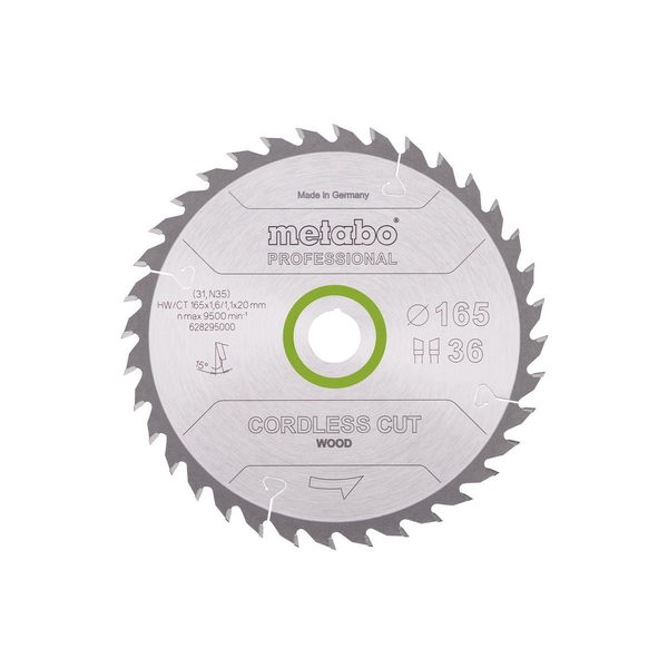 METABO OKRUŽNÍ PILA HW/CT 165x20x38z CORDLESS CUT WOOD PROFESSIONAL