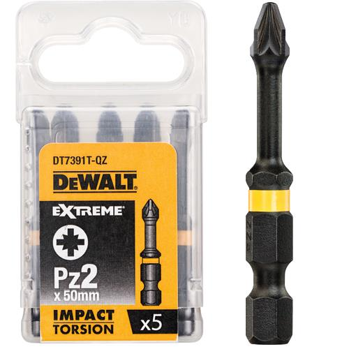 DEWALT Torsion Bit schlagf. Pz2 50mm 5Stk