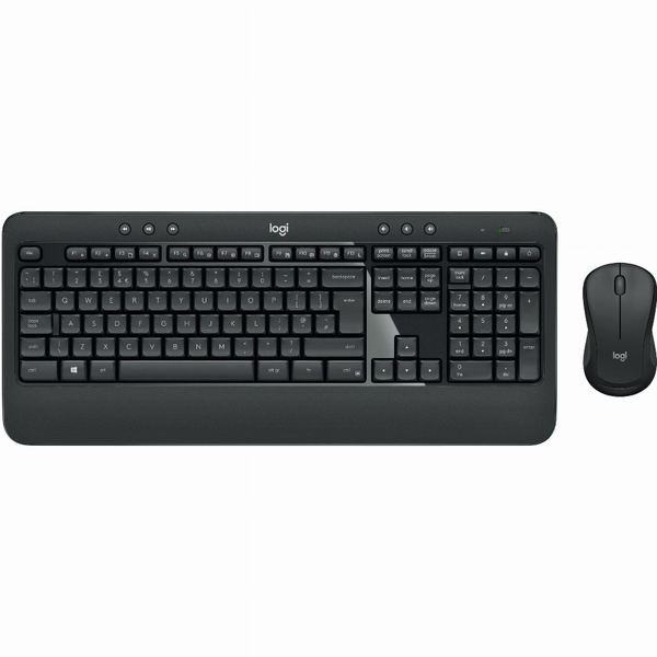Logitech Advanced MK540 klávesnice Obsahuje myš USB QWERTZ Německý Černá, Bílá