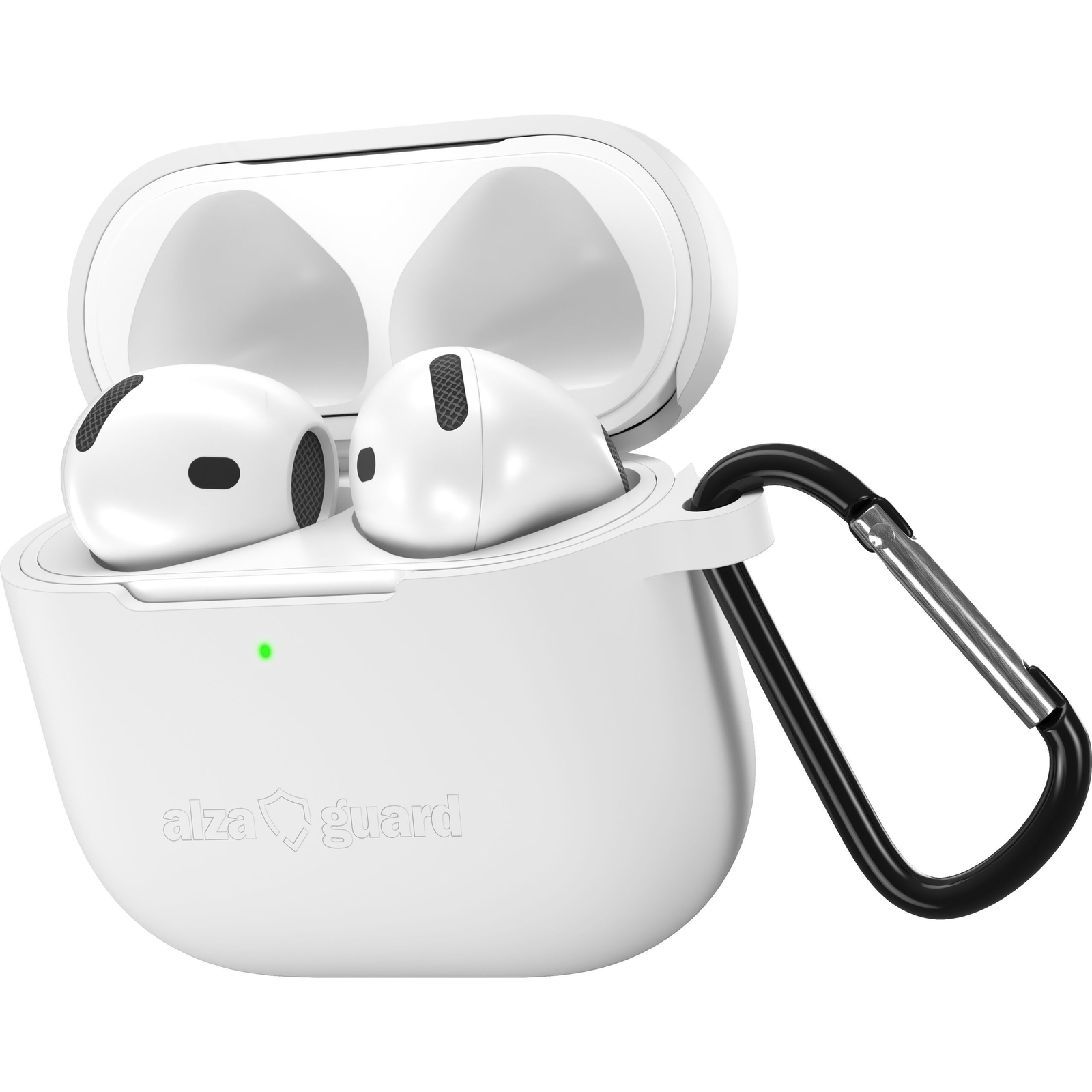 AlzaGuard Skinny Silicone Case Airpods 4 fehér tok (AGD-ACSS5W)