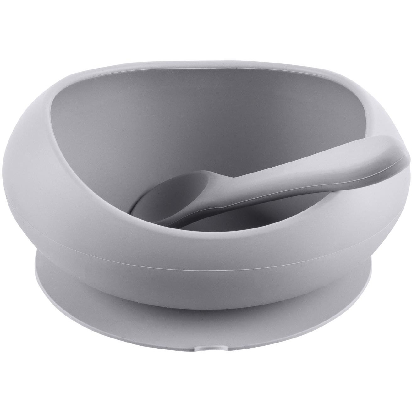 Zopa Tál emelt peremmel és tapadókoronggal Dove Grey (8595114460595)
