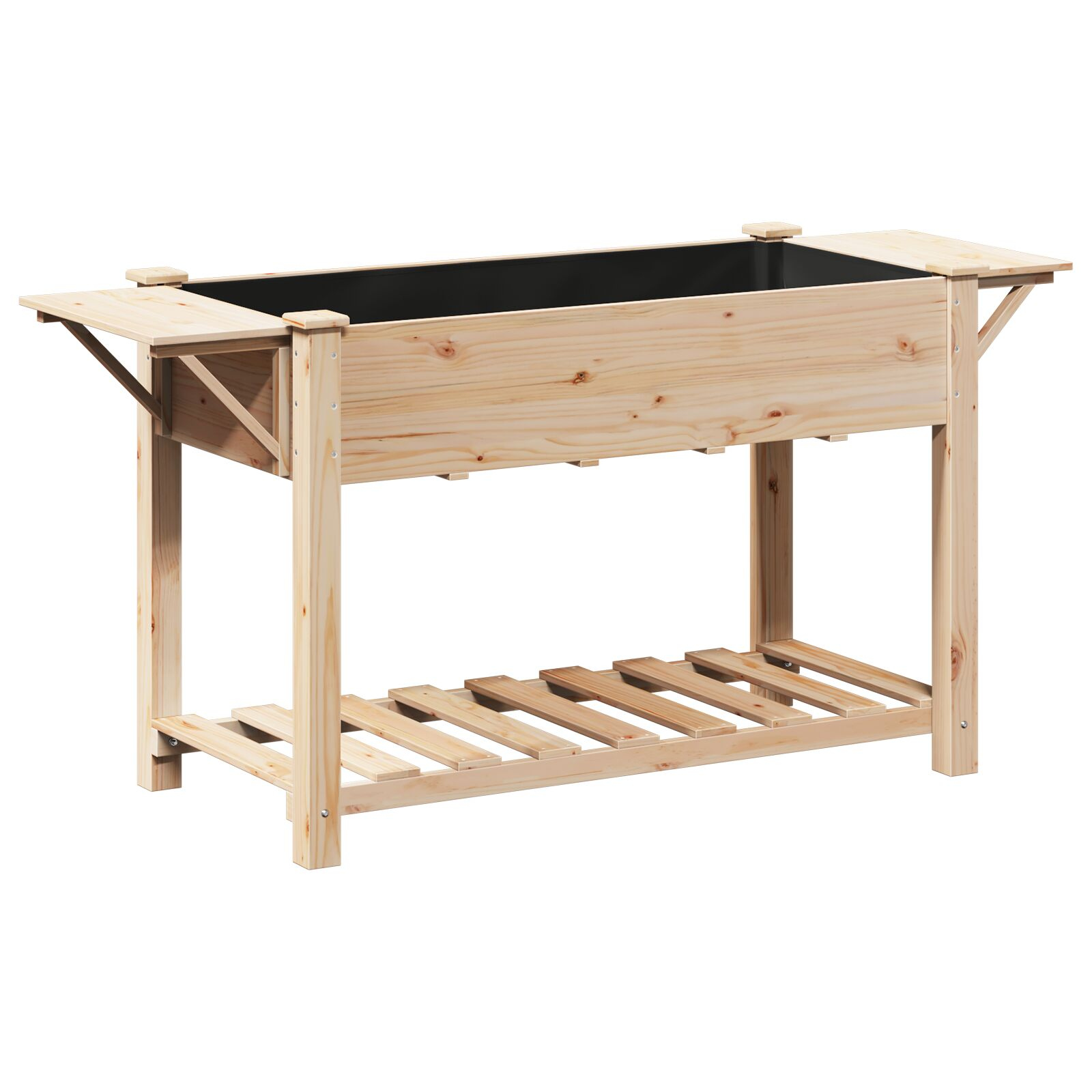 Kertészeti Ültető 155x59x76 cm Tömör Fenyőfából (42006575)