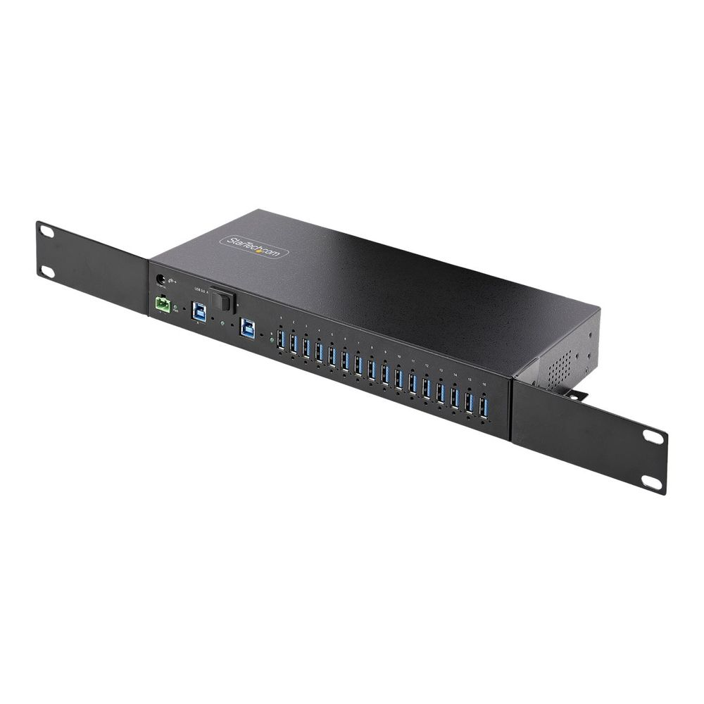 StarTech.com 5G16AINDS-USB-A-HUB hálózati csatlakozó USB 3.2 Gen 1 (3.1 Gen 1) Type-B 5000 Mbit/s Fekete