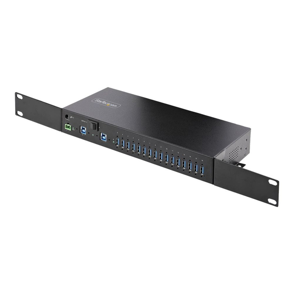 StarTech.com 5G16AINDS-USB-A-HUB hálózati csatlakozó USB 3.2 Gen 1 (3.1 Gen 1) Type-B 5000 Mbit/s Fekete