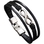 Predator Q1 Infinity bracelet leather 25 cm black