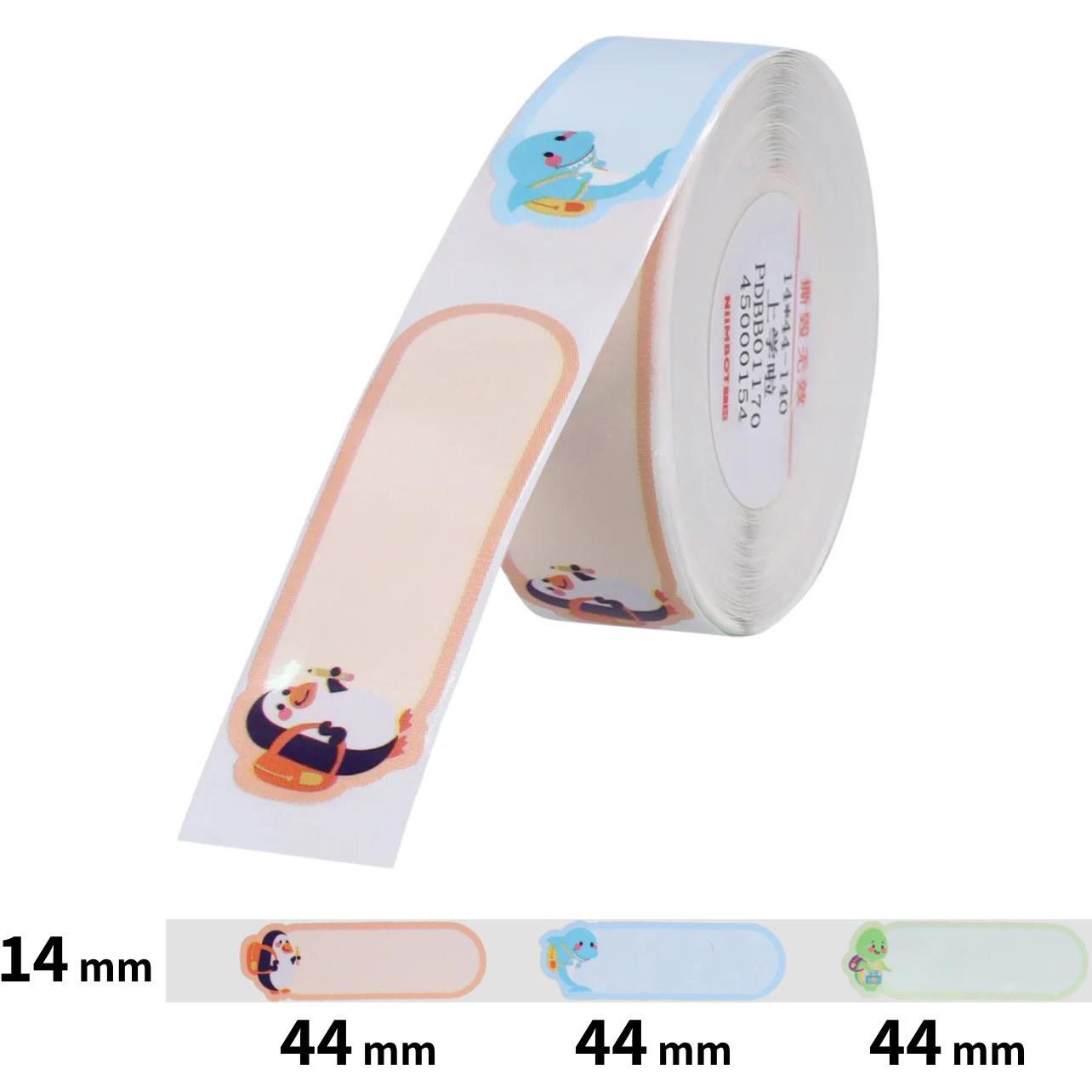 Niimbot D11 / D11-M / D110 / D110-H címke, T, 14×44 mm, 140 db, iskolások minta (1EA00961801)