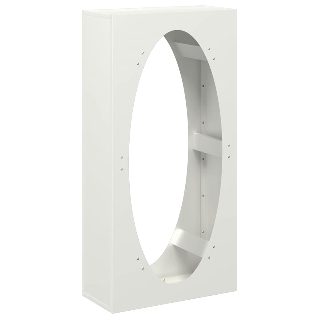 fehér hidegen hengerelt acél tűzifatároló 50x23x100 cm (864182)