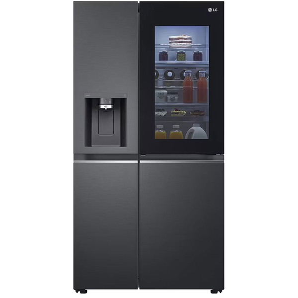 LG GSXV90MCDE kétajtós mélyhűtős hűtőszekrény Szabadonálló 635 L E Fekete