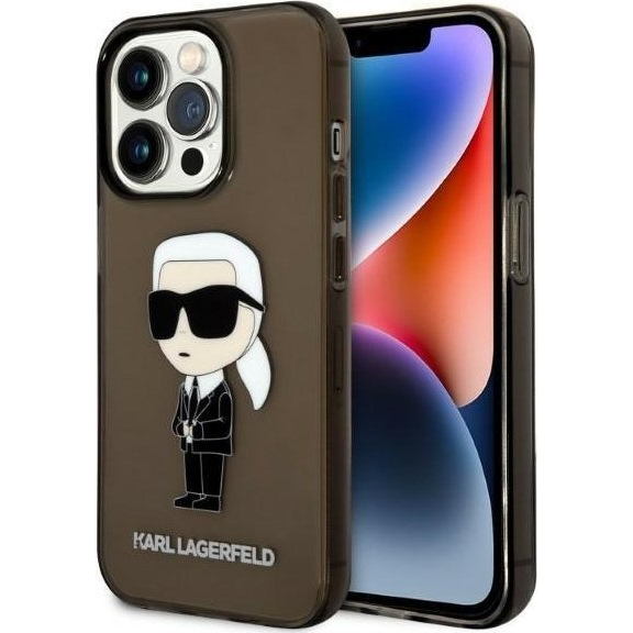 Karl Lagerfeld IML Ikonik NFT hátlap tok Apple iPhone 14 Pro, fekete (KLD1269)
