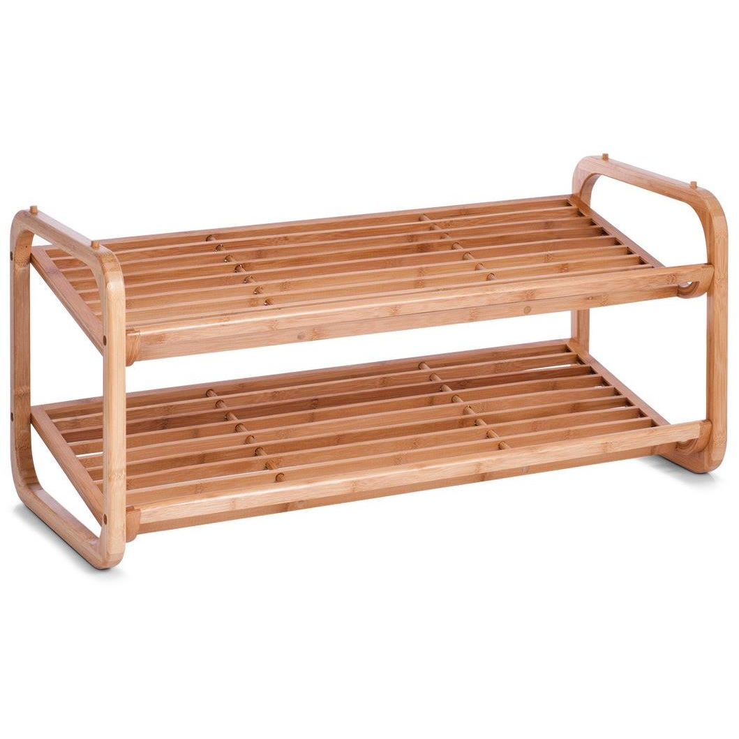 Zeller Cipőtartó állvány, bambusz, 2 emeletes (8107)