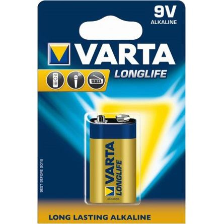 Varta Longlife Extra 9V Wegwerpbatterij Alkaline
