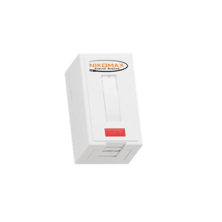 Nikomax Falon kívüli doboz, 1 portos fehér (NMC-MB1P-ST-WT)