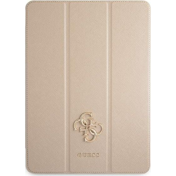 Guess Saffiano Folio Apple iPad Pro 12.9 oldalra nyíló tok, arany (GUE1237GLD)