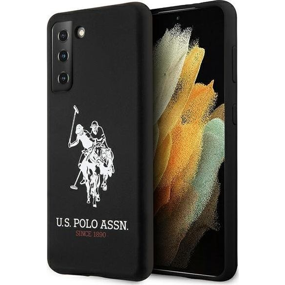 US Polo USHCS21SSLHRBK S21 G991 Fekete Szilikon Logós Tok