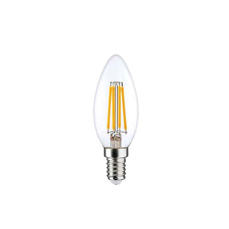 LightMe LED fényforrás gyertya forma E14 7W filament melegfehér (LM85336) (LM85336)